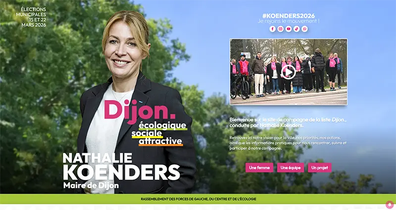 Site internet de campagne politique Site internet de campagne politique