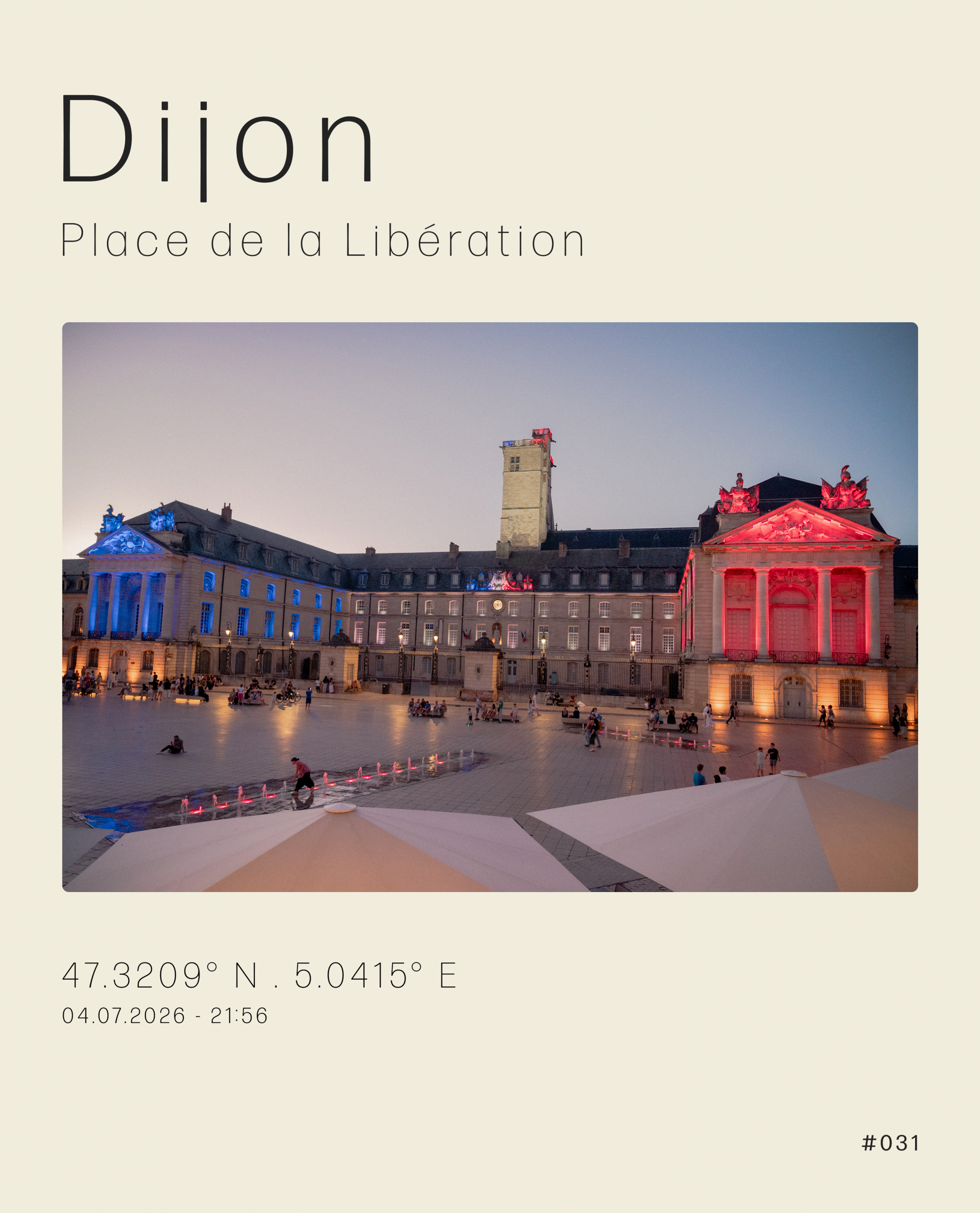 Dijon - Photographie de la Place de la Libération un soir de Coupe du monde - Matthieu Mugneret Dijon - Photographie de la Place de la Libération un soir de Coupe du monde - Matthieu Mugneret