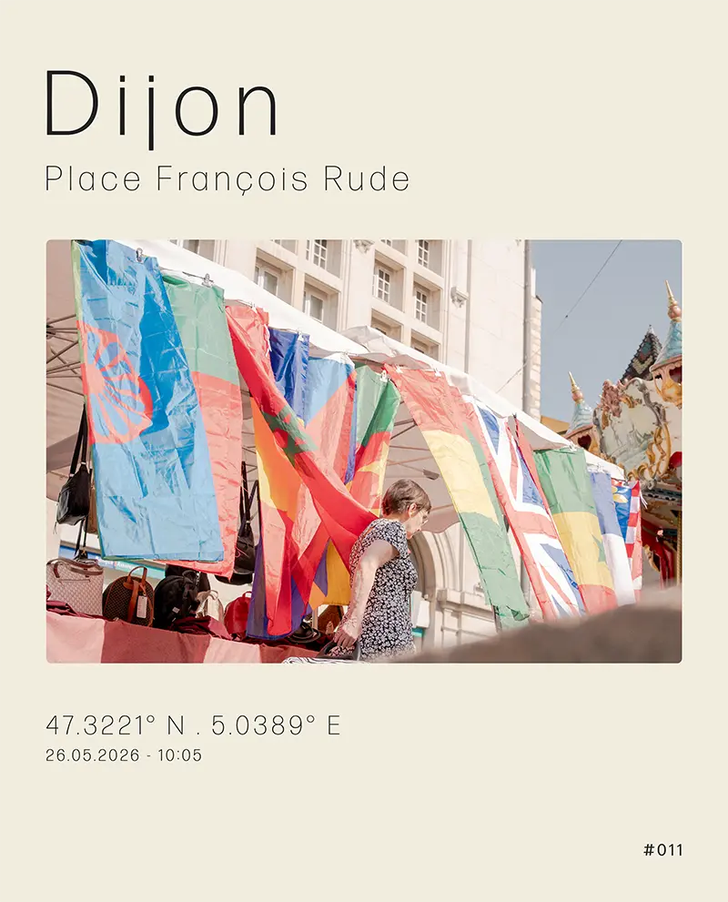 Dijon - Photographie de la Place François Rude un jour de marché - Matthieu Mugneret Dijon - Photographie de la Place François Rude un jour de marché - Matthieu Mugneret