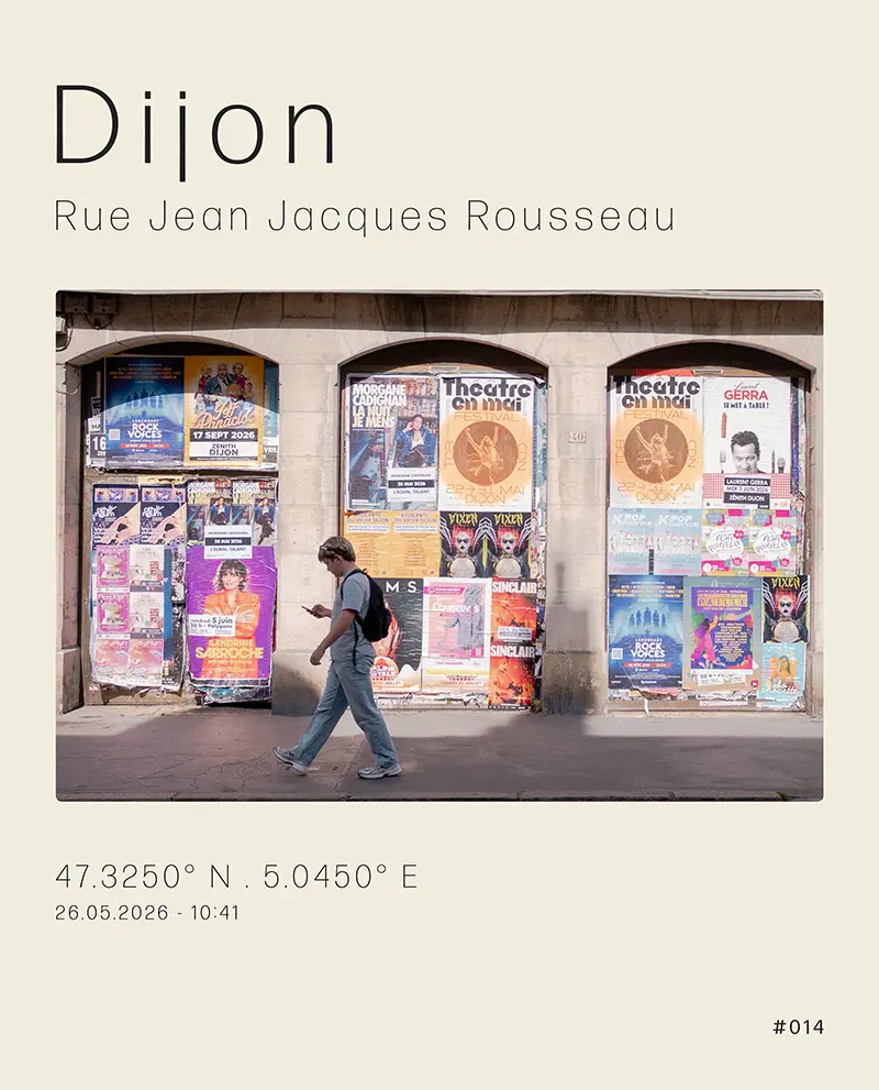 Dijon - Photographie de rue Jean-Jacques Rousseau - Matthieu Mugneret Dijon - Photographie de rue Jean-Jacques Rousseau - Matthieu Mugneret