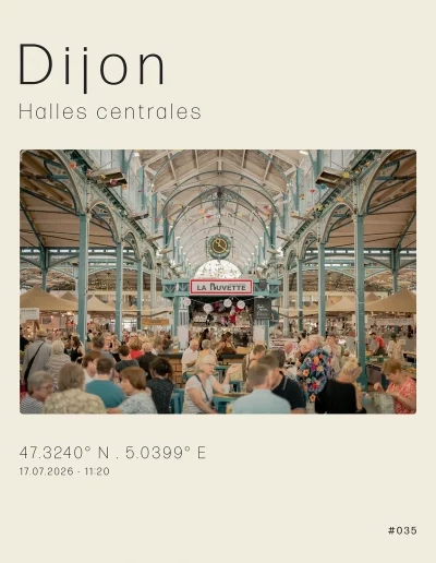 Vue sur la buvette des Halles
